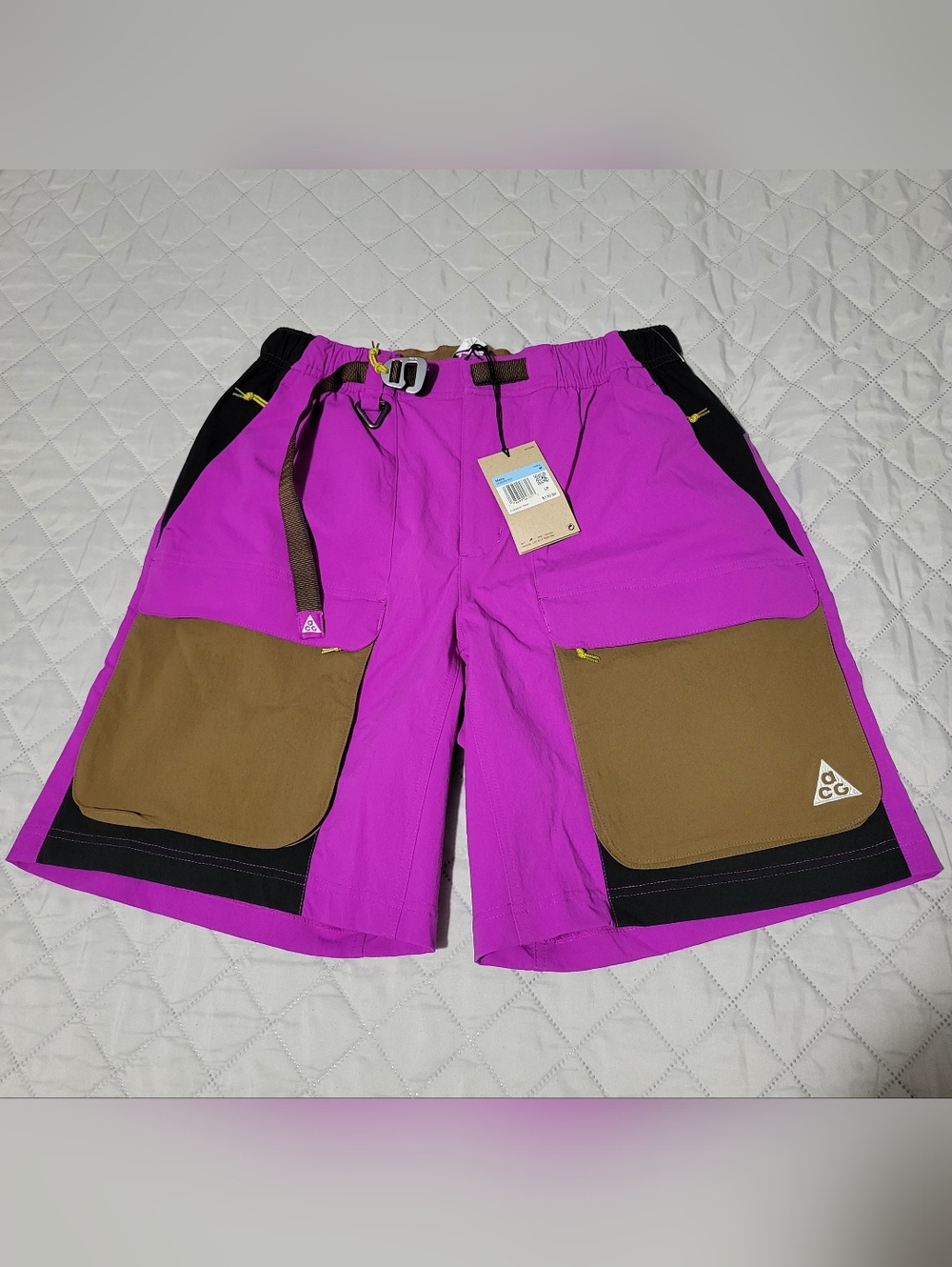 Nike ACG Men’s Purple and Brown Cargo Shorts